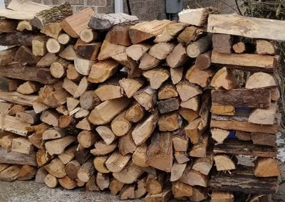 Stacked Firewood Delivery